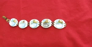 Ruth Buol Modernist Armband blau/gold emailliert - Bild 1 von 4