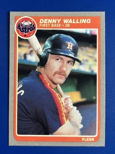 1985 Fleer Baseball Denny Walling Houston Astros #365 - Picture 1 of 2