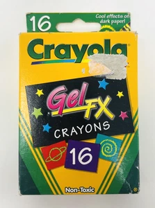 Vintage Crayola Gel FX Crayons 16 Count 2001 - Picture 1 of 4