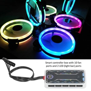 3x RGB Case Fan 120mm Super Quiet RGB Multiple Light Modes Shockproof Design - Picture 1 of 24
