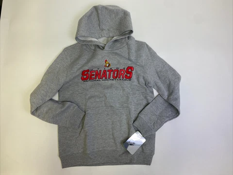 NHL Ottawa Senators Women Grey Pullover Hoodie Size Large New Top Cover