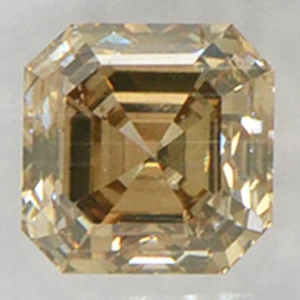 Diamante en forma de esmeralda elegante marrón suelto 1,01 quilates pulido certificado IGI SI1 - Imagen 1 de 5