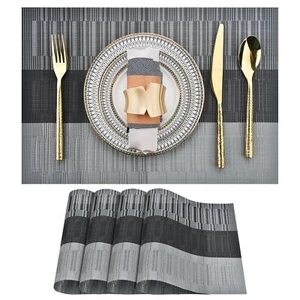 Placemats Set of 4 - Washable Easy Clean Vinyl Placemats - Heat Resistant PVC... - Picture 1 of 7