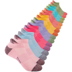 Girls Socks Ankle Athletic Socks For Kids 4-6 6-8 8-10 Years Old Short Socks ... - Picture 1 of 7
