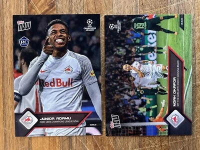 2021-22 Topps Now UEFA UCL | #58 & 110 | Junior Adamu RC & Noah Okafor Salzburg - Image 1 of 2