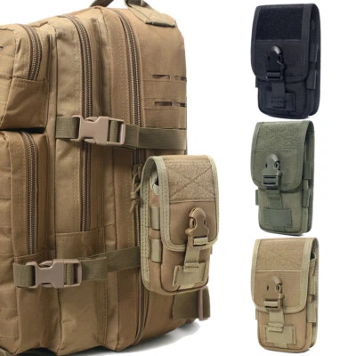 Paquete de cinturón táctico universal para teléfono celular bolsa de cintura Molle bolsa de cintura funda Foto 1 de 4