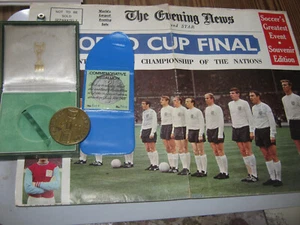 1966 WORLD CUP WINNERS MEDAL BY G COLLEY RARE LAST ONE OF 5004 ORIGINAL ISSUE - Picture 1 of 8