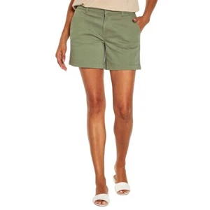 New Women's Banana Republic Green Chino Shorts Size 12 - Picture 1 of 9
