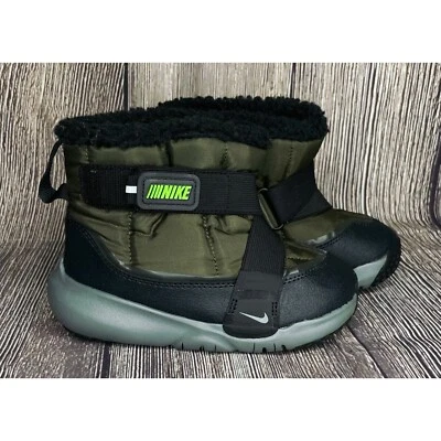 Nike Niño Pequeño Flex Advance Bota Carga Caqui Verde Negro Gris Strike Talla 10C Foto 1 de 4