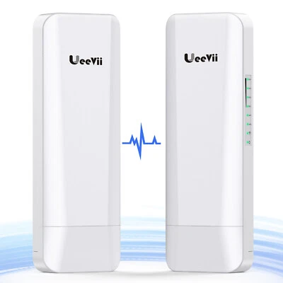 UeeVii 3KM Long Range Wireless Bridge Point to Point Outdoor CPE PTP WIFI Bridge