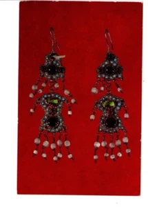 Vintage QSL Radio Card USSR Kaluga UA312797 Earrings 19th century Armenian 1979 - Picture 1 of 2