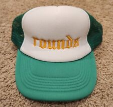 Rounds Trucker Hat Adjustable Cap Green Gold White  