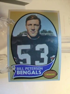 1970 Topps Football #16 - Bill Peterson RC - Cincinnati Bengals  70-109 - Picture 1 of 2