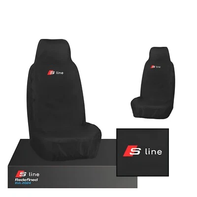 PARA AUDI A1 A3 A4 A5 S3 S4 S5 S LINE FUNDAS DE ASIENTO PERSONALIZADAS IMPERMEABLES INDIVIDUALES NEGRAS 56 Foto 1 de 3