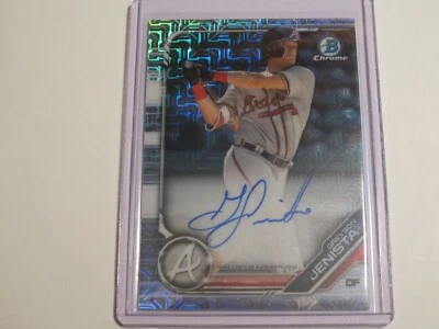 2019 Bowman Chrome Prospect Mojo Autograph Greyson Jenista #BMA-GJ Auto Braves - Image 1 of 2