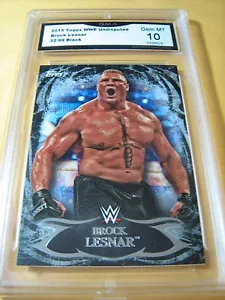 BROCK LESNER 2015 TOPPS WWE UNDISPUTED BLACK # 32/99 GRADED 10 L@@@K - Picture 1 of 1