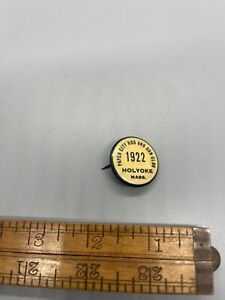 Paper City Vintage 1922 Hunting Pin Holyoke Massachusetts Collectible! 