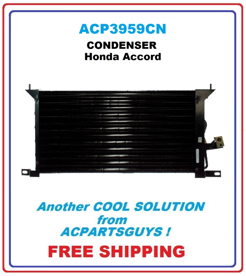 NEW A/C Condenser Fits Honda Accord 1986-1999  80100SE0A1A - Image 1 of 1