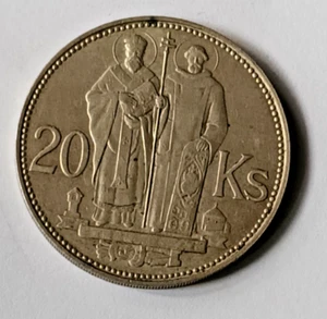 Slowakei Münze 20 Korun St. Kyrill und St. Methodius 1941 - Bild 1 von 2