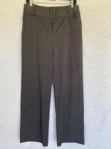 NWT Sz 2 Short CHICO'S Delancy Pin Stripe Damon Black Pants New Pockets 29" ins - Picture 1 of 3