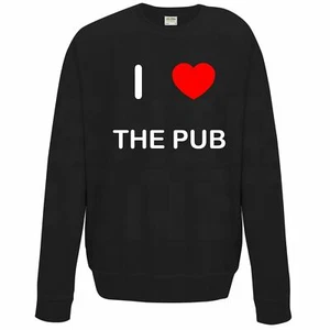 The Pub I Love Sweater Pullover Erwachsene Rundhals Langarm Sweatshirt - Bild 1 von 34