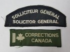 DEFUNCT CANADIAN CORRECTIONS SEW ON UNIFORM PATCHES CANADA PRISON JAIL GUARD