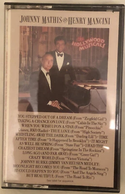 Johnny Mathis and Henry Mancini The Hollywood Musicals cassette Tape CAS1 - Image 1 of 2