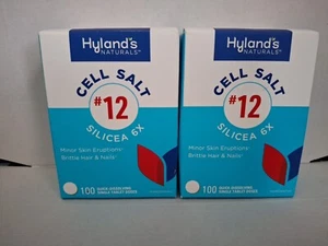 X2 Hylands Cell Salt 12 Silicea 6X Quick Dissolving Single Tablet 100 Ct .. - Picture 1 of 2