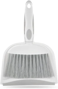 Mini Dustpan and Brush Set, Small Hand Broom for Desk, Home, Kitchen – Gray - Picture 1 of 6