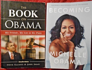 Lot 2 TPB (c)2018 Becoming Michelle Obama The Book on Obama Steve Elliott(c)2012 - Picture 1 of 4