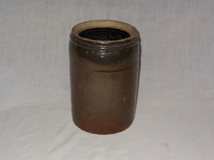 Antique Mud Brown 9" Canning Crock - Picture 1 of 6