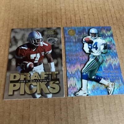 JOEY GALLOWAY 1995 Absolute Draft RC #187 & 1996 Ultra MOMENTUM #7 Cards (u) - Image 1 of 2