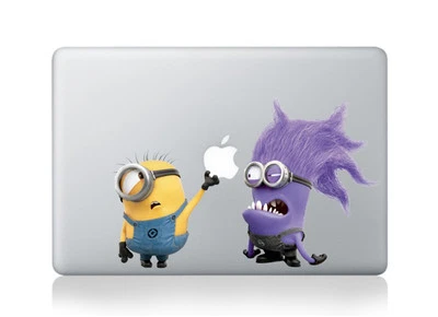 Cute Funny Minions Vinyl Sticker Macbook Air/Pro/Retina 13"15"17",Ipad Pro 12.9" - Image 1 of 3