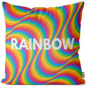 Rainbow LGBTQ Pride Kissenbezug Retro Muster 80s Gay pride flag parade club LGB