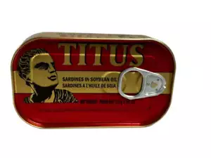 Titus Sardines in Soybean Oil – Premium Canned Seafood (125g) - 6pk - Picture 1 of 1