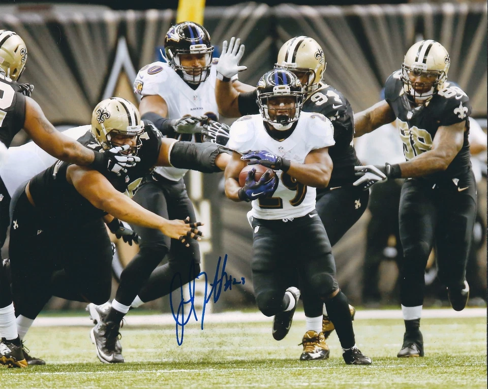 Autographed JUSTIN FORSETT  Baltimore Ravens 8x10 Photo w/COA - Image 1 of 1