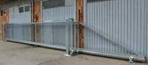 8,0x1,8 Meter mv Industrietor Schiebetor Hoftor freitragend SOFORT verfügbar - Bild 1 von 11