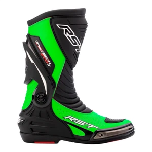 RST Tractech Evo 3 CE Armoured Toe Slider Sports Motorcycle Boots - Green/Black - Picture 1 of 2