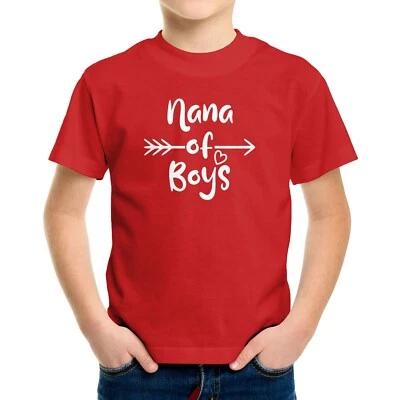 男孩娜蹒跚学步的孩子青少年 T 恤奶奶滑稽报价衬衫礼物娜男孩 — 第 1/2 张图片