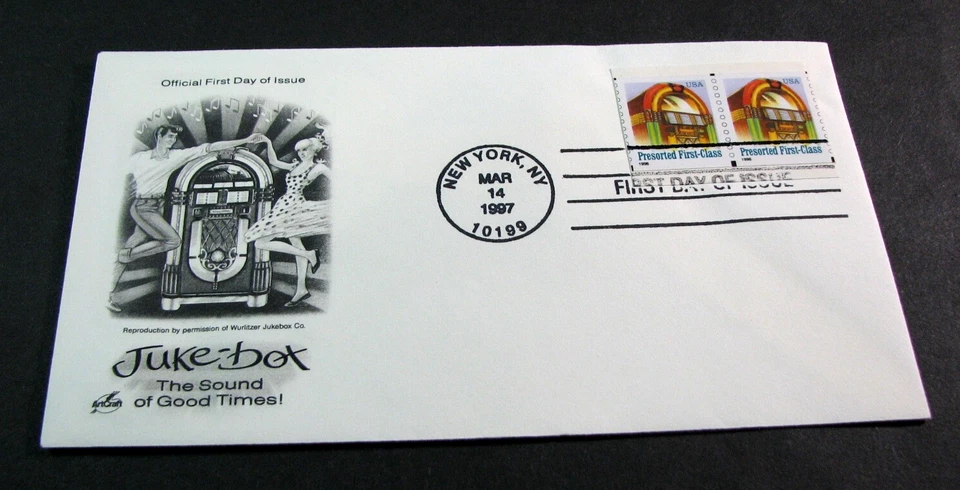 US Stamp FDC Scott# 3132 Juke Box 1997 Used L758 - Image 1 of 1