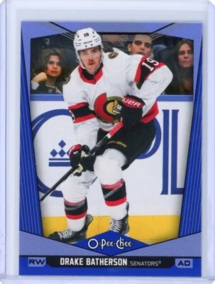 2024-25 O-Pee-Chee OPC Drake Batherson Blue Border- Ottawa Senators - Image 1 of 2
