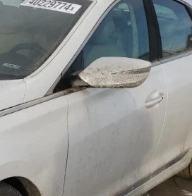 Espejo retrovisor puerta conductor Hyundai Azera LH 2012-2013 vista lateral OEM Foto 1 de 4