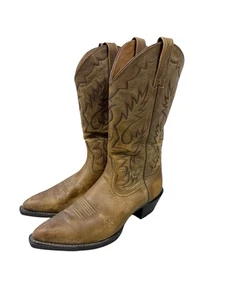 Stivali western ARIAT da uomo 10 D stile invecchiato #35129 marrone marrone marrone chiaro scarpa da cowboy - Foto 1 di 8