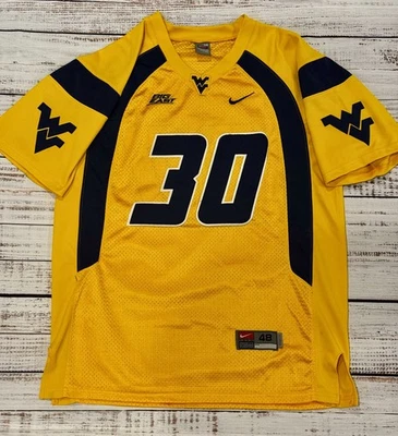 Vintage Authentic West Virginia Mountaineers Nike J.T. Thomas Jersey - Size 48 - Image 1 of 4