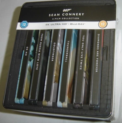 James Bond: Sean Connery 4K UHD 6 Steelbooks Film Collection 4K Limited Edition - Image 1 of 4