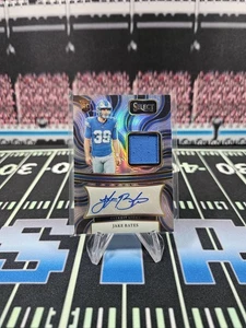 Jake Bates 2024 Panini Select Rookie Patch Auto /199 Detroit Lions - Picture 1 of 2