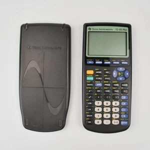 Texas Instruments TI-83 Plus Graphing Calculator With Cover Tested Working 1187 - Picture 1 of 3
