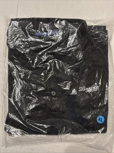 Camisa Polo Sig Sauer Para Hombres XL Negra Sigarms Elastizada Camisa de Golf Rendimiento Nueva - Imagen 1 de 6