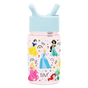 Simple Modern Disney Princess Kids Water Bottle with Leak Proof Straw Lid 12oz - Picture 1 of 6