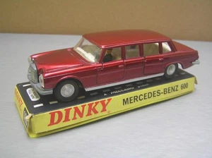 Dinky Toys 128 Mercedes Benz 600 Pullman Limousine with scarce blue base NMIB+ - Picture 1 of 10